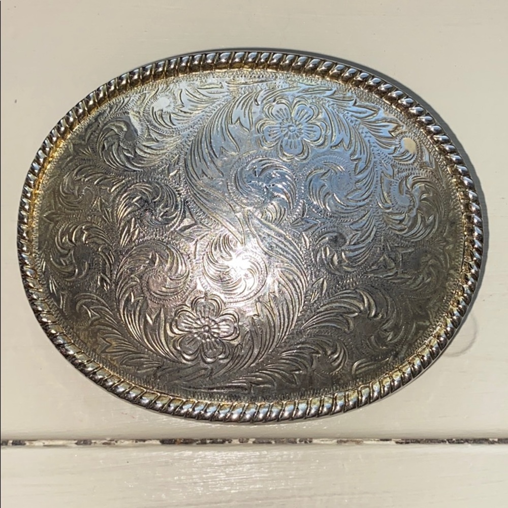 Vintage large scroll betbuckle